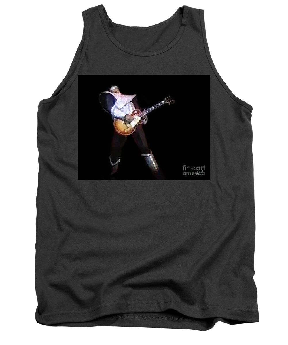Ace Frehley Tank Top featuring the photograph Shock Me by Billy Knight