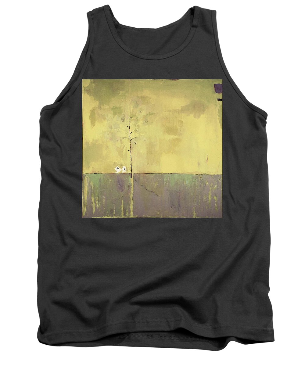 Abstract Landscape Tank Top featuring the painting Solace by Janet Zoya