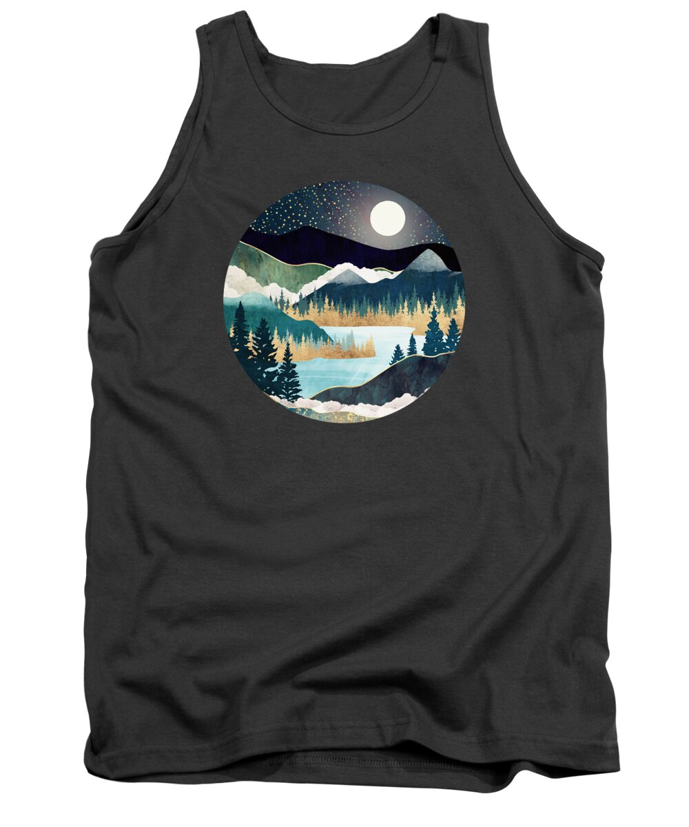 Stars Tank Top featuring the digital art Star Lake by Spacefrog Designs