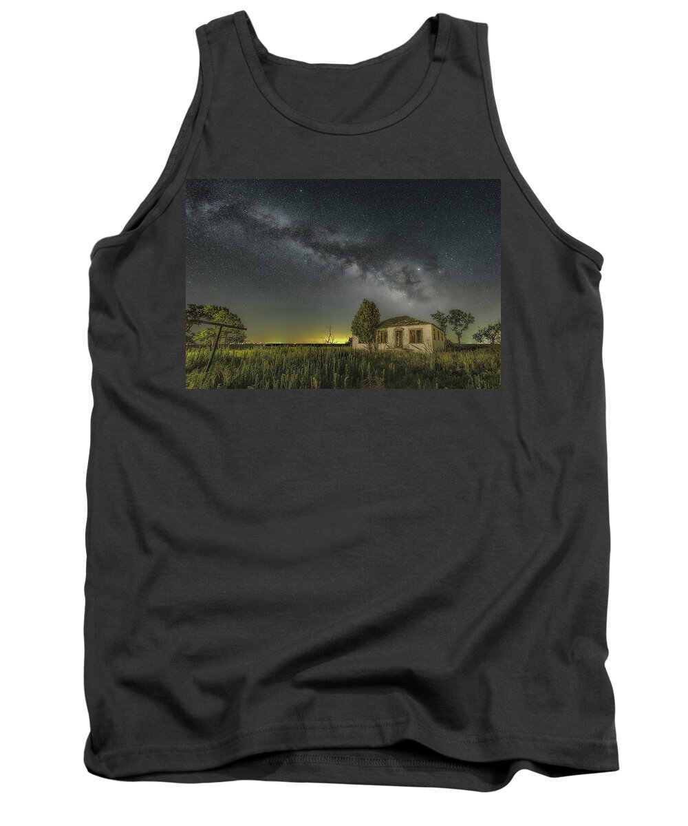 Milky Way Tank Top featuring the photograph Stucco and Stars by James Clinich