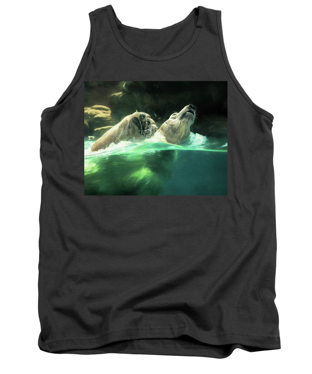2019 Tank Top featuring the photograph Swimming Bear II by Wade Brooks