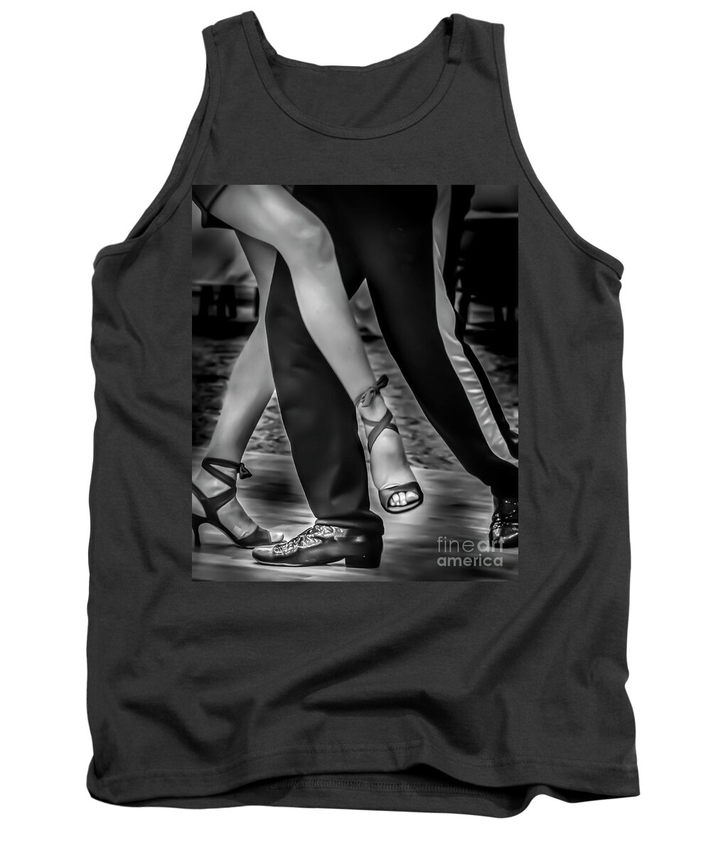 Tango Tank Top featuring the photograph Tango of Feet by Barry Weiss