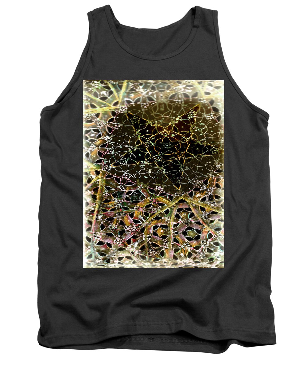 Regular Aperiodic Tessellation Tank Top featuring the painting Tela 2 by Jeremy Robinson