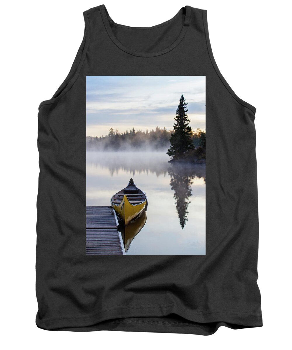 Canoe Tank Top featuring the photograph The Canoe by Mircea Costina Photography