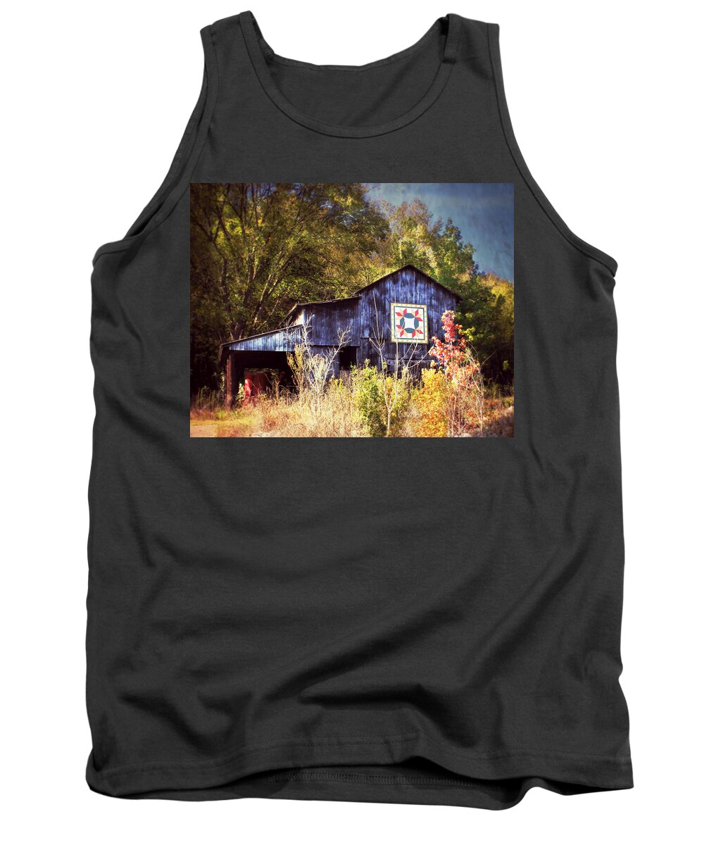Barn Tank Top featuring the photograph The Fall Quilt by Julie Hamilton