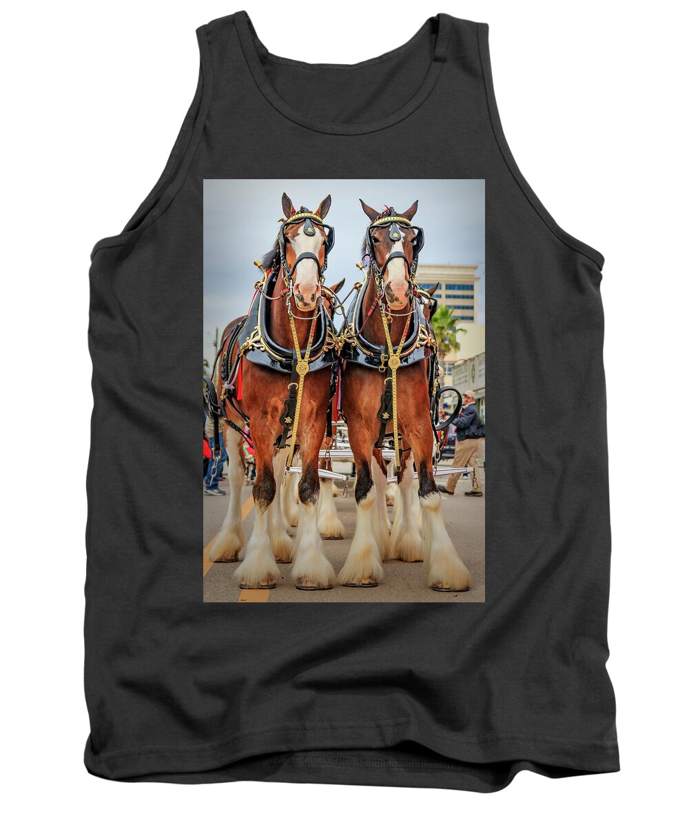 Budweiserclydesdales Tank Top featuring the photograph This Buds For You by JASawyer Imaging