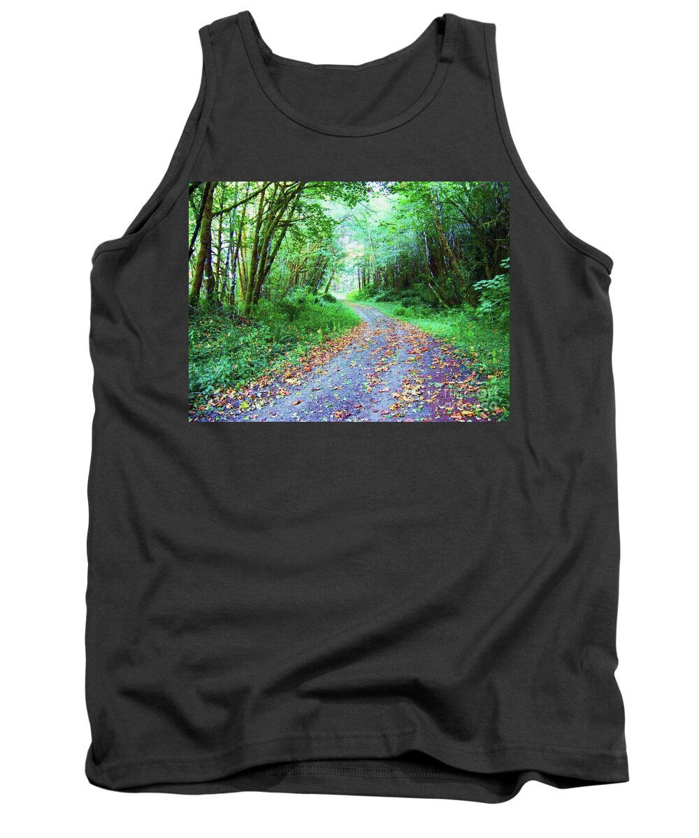 Landscape Tank Top featuring the photograph Through the Woods by Julie Rauscher