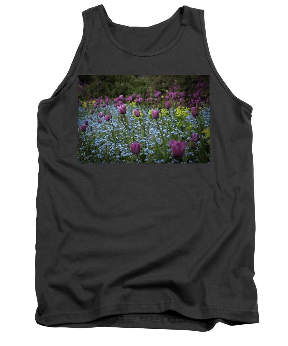 Tulips Tank Top featuring the photograph Tulips at Great Dixter Gardens by Perry Rodriguez