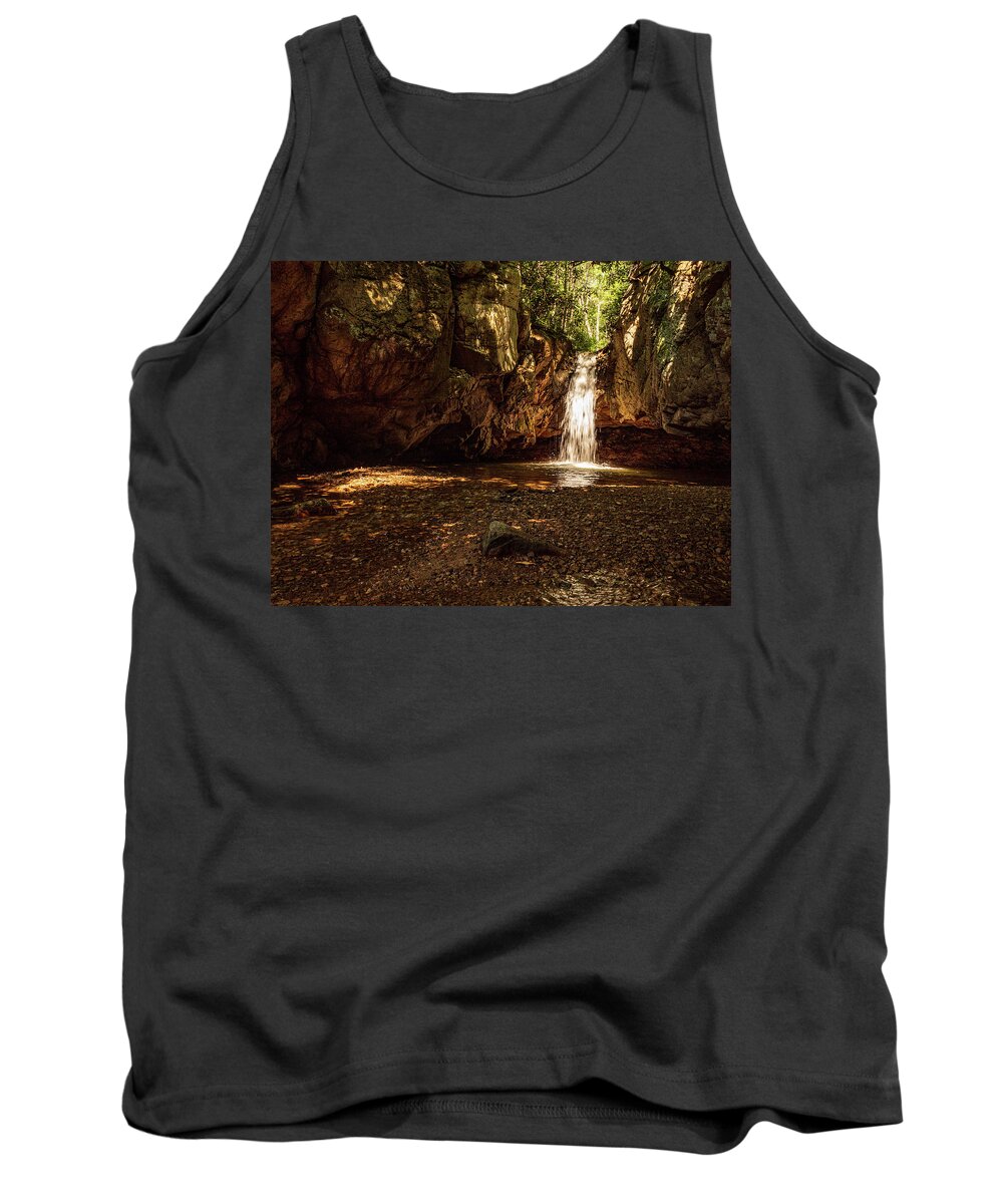 Blue Hole Tank Top featuring the photograph Upper Blue Hole by Cynthia Clark