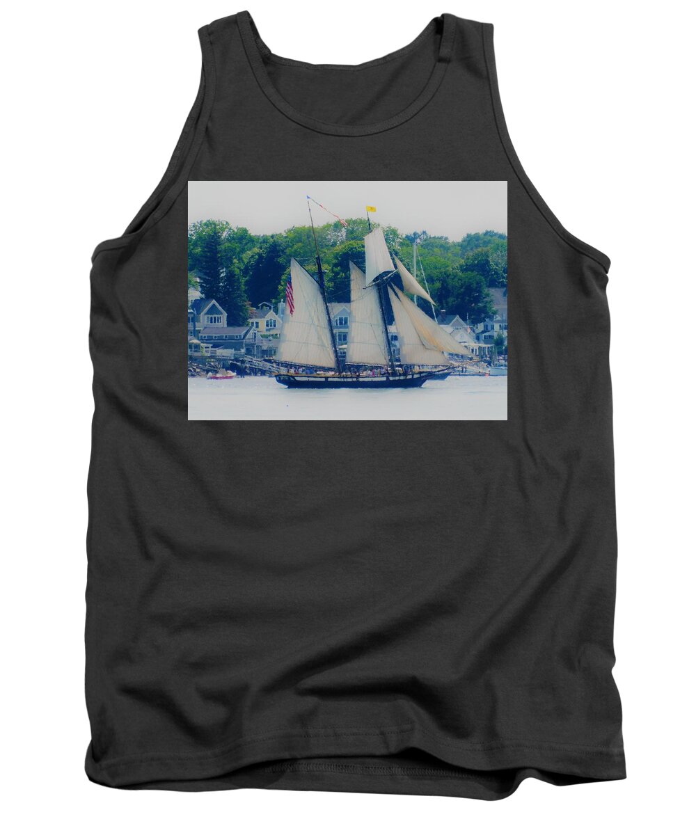 - Uscg Eagle - Portsmouth Nh Tank Top featuring the photograph - USCG Eagle - Portsmouth NH by THERESA Nye