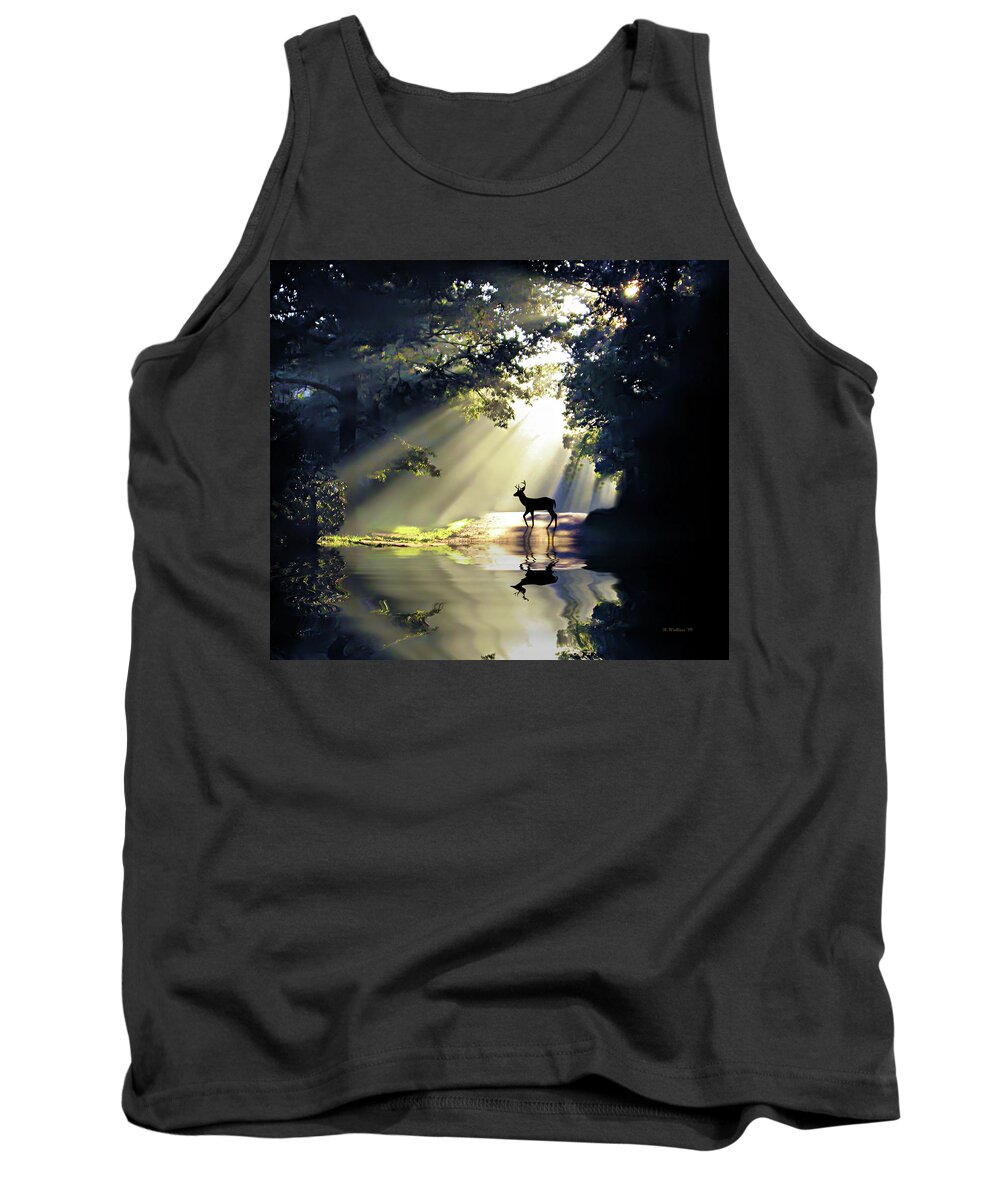 2d Tank Top featuring the photograph Wake Up Deer by Brian Wallace