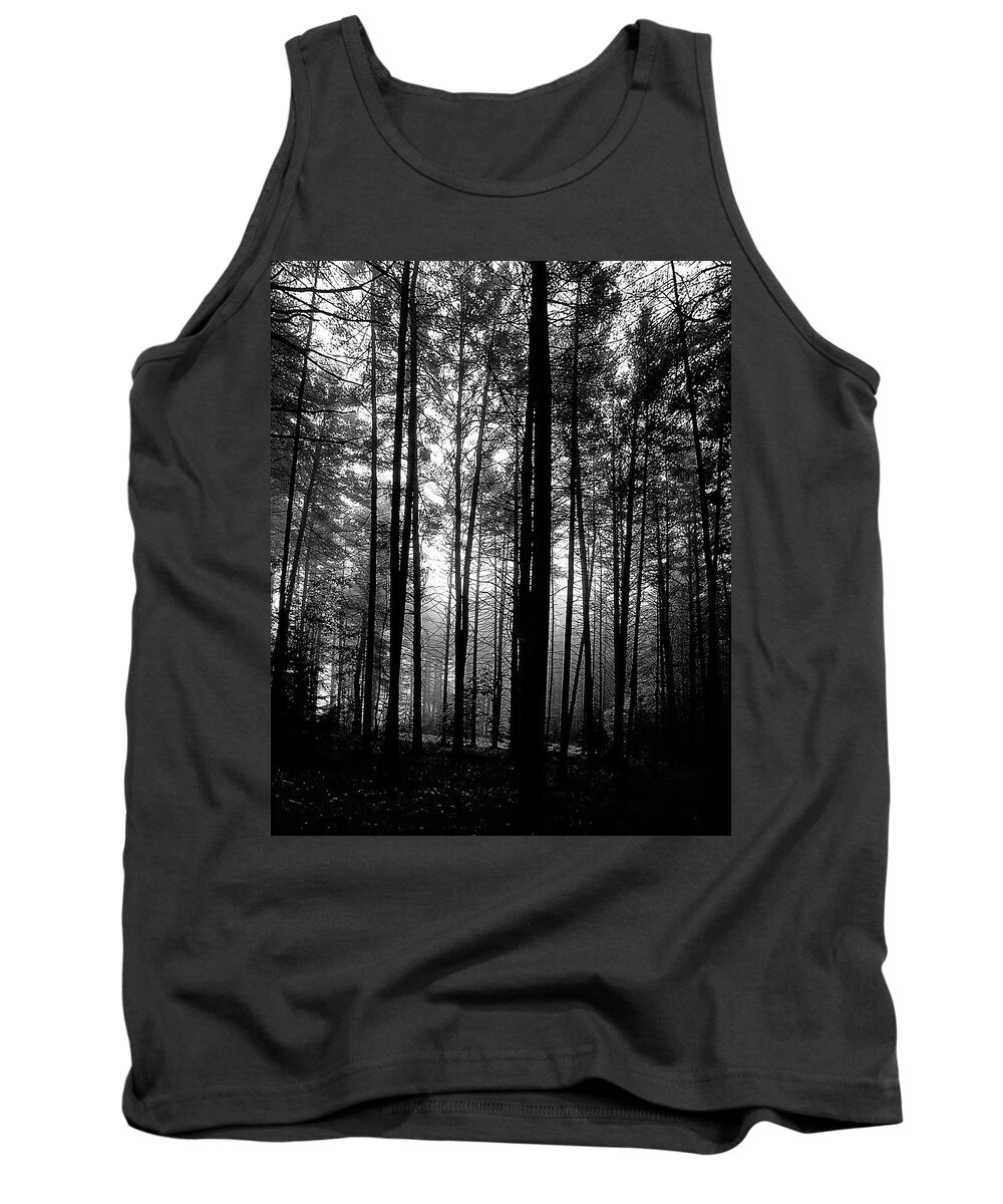 Maine Tank Top featuring the photograph Walking in the Woods by S Katz