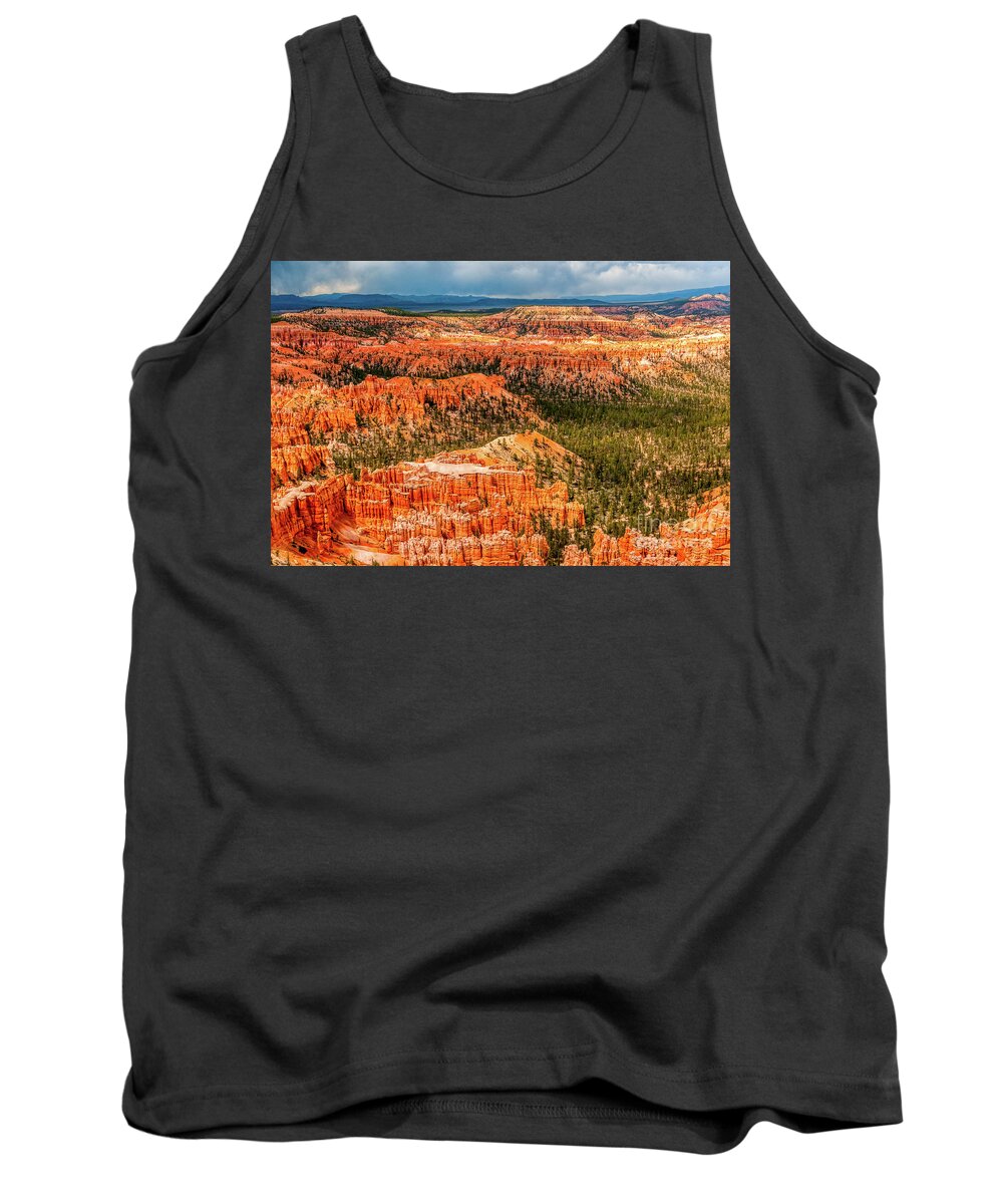 Badlands Tank Top featuring the photograph Wall Of Bryce Hoodoos by Greg Summers