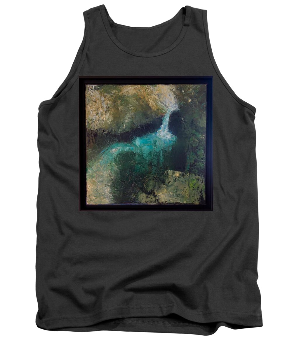Waterfall Tank Top featuring the painting Waterfall by Suzy Norris