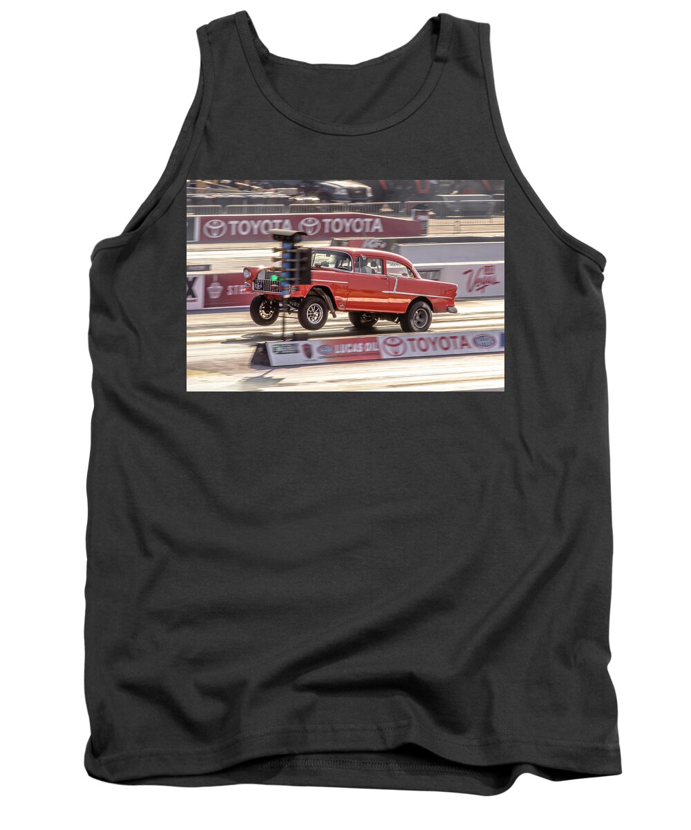 1955 Tank Top featuring the photograph Wheels up 55 by Darrell Foster
