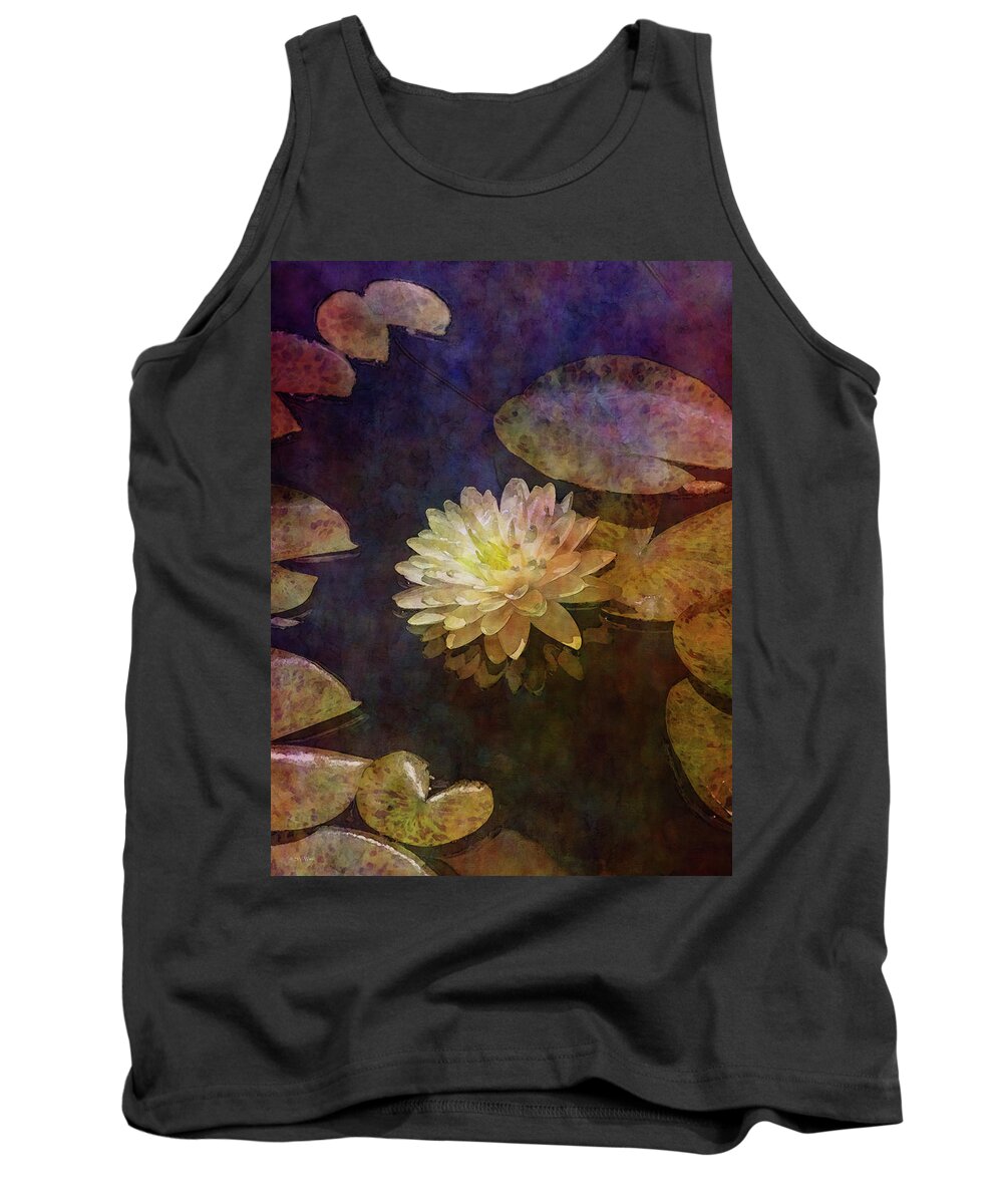 Impressionist Tank Top featuring the photograph White Lotus Lily Pond 2938 IDP_2 by Steven Ward