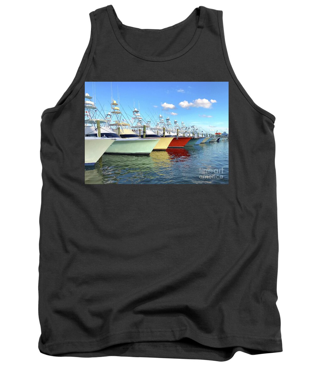 White Marlin Open Tank Top featuring the photograph White Marlin Open 2018 2 by Carey Chen
