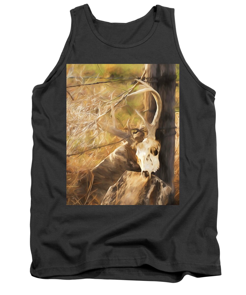 Kansas Tank Top featuring the photograph White-tail Deer 011 by Rob Graham