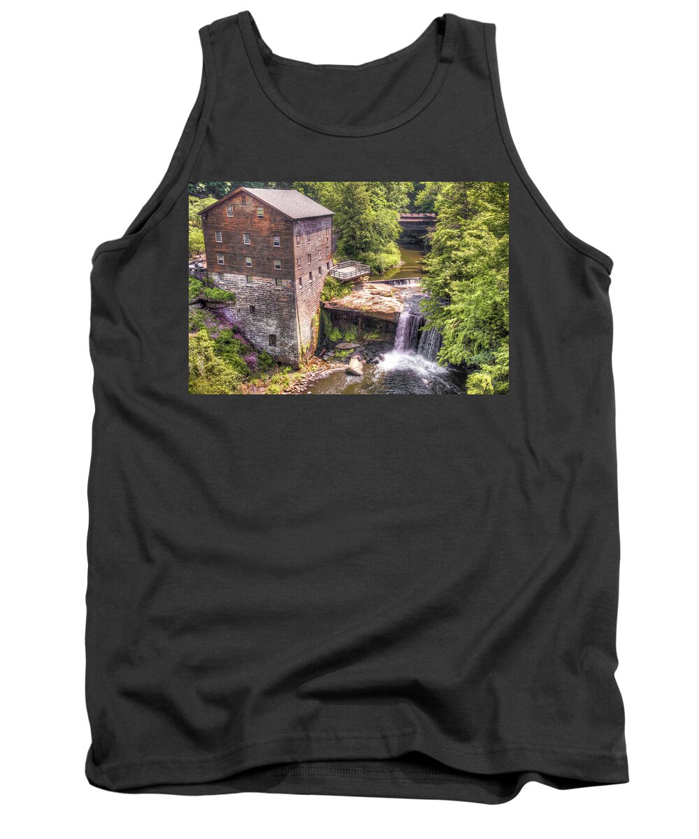 America Tank Top featuring the photograph Youngstown Ohio Lanterman's Mill by Gregory Ballos