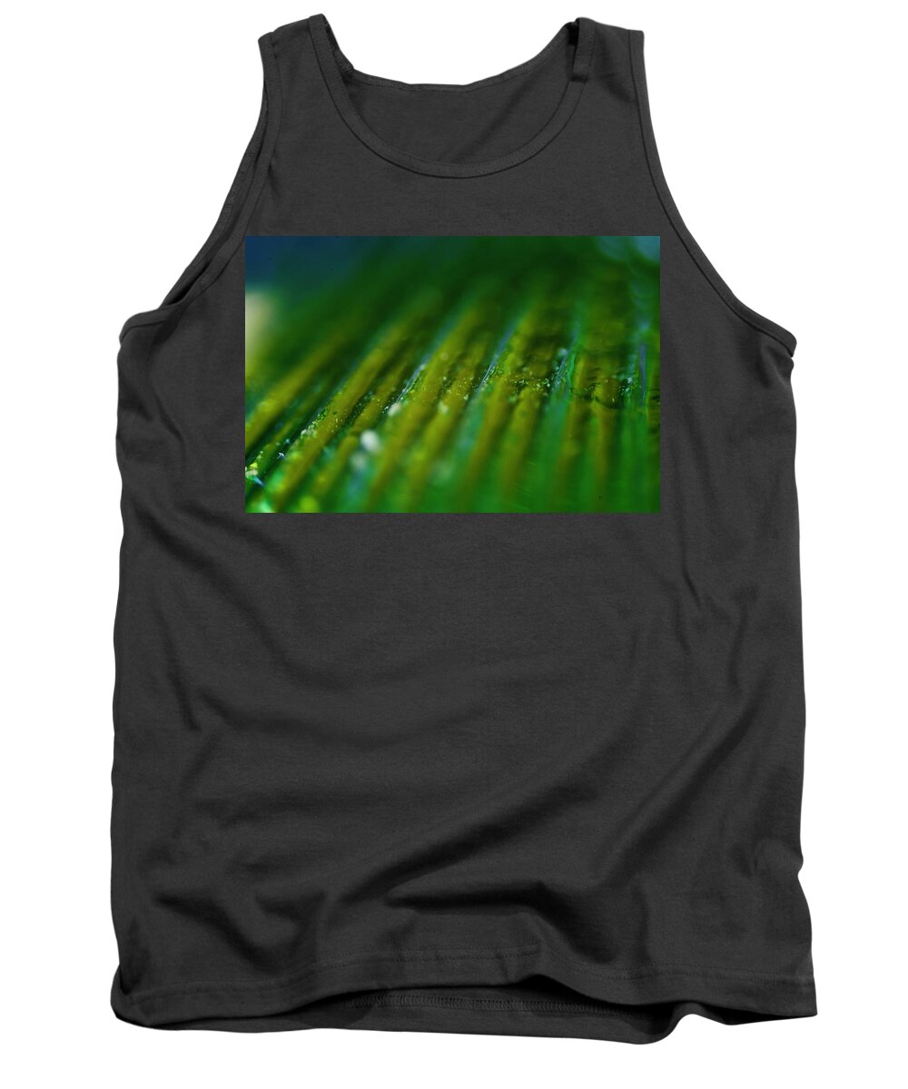Abstract Tank Top featuring the photograph Abstract Green #2 by Neil R Finlay