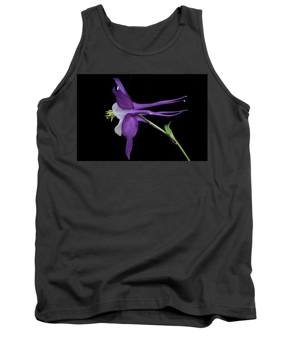 Floral Tank Top featuring the photograph Columbine 781 #1 by Julie Powell
