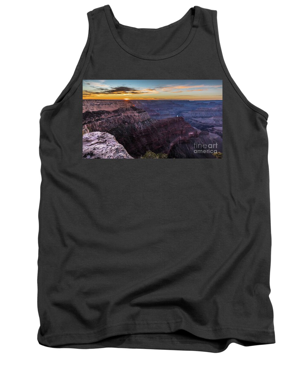 Grand Canyon Tank Top featuring the photograph Grand Canyon Sunset #1 by Habashy Photography