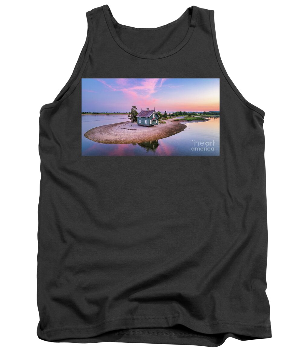 Cottage Tank Top featuring the photograph Harbor Cottage at Daybreak #1 by Sean Mills