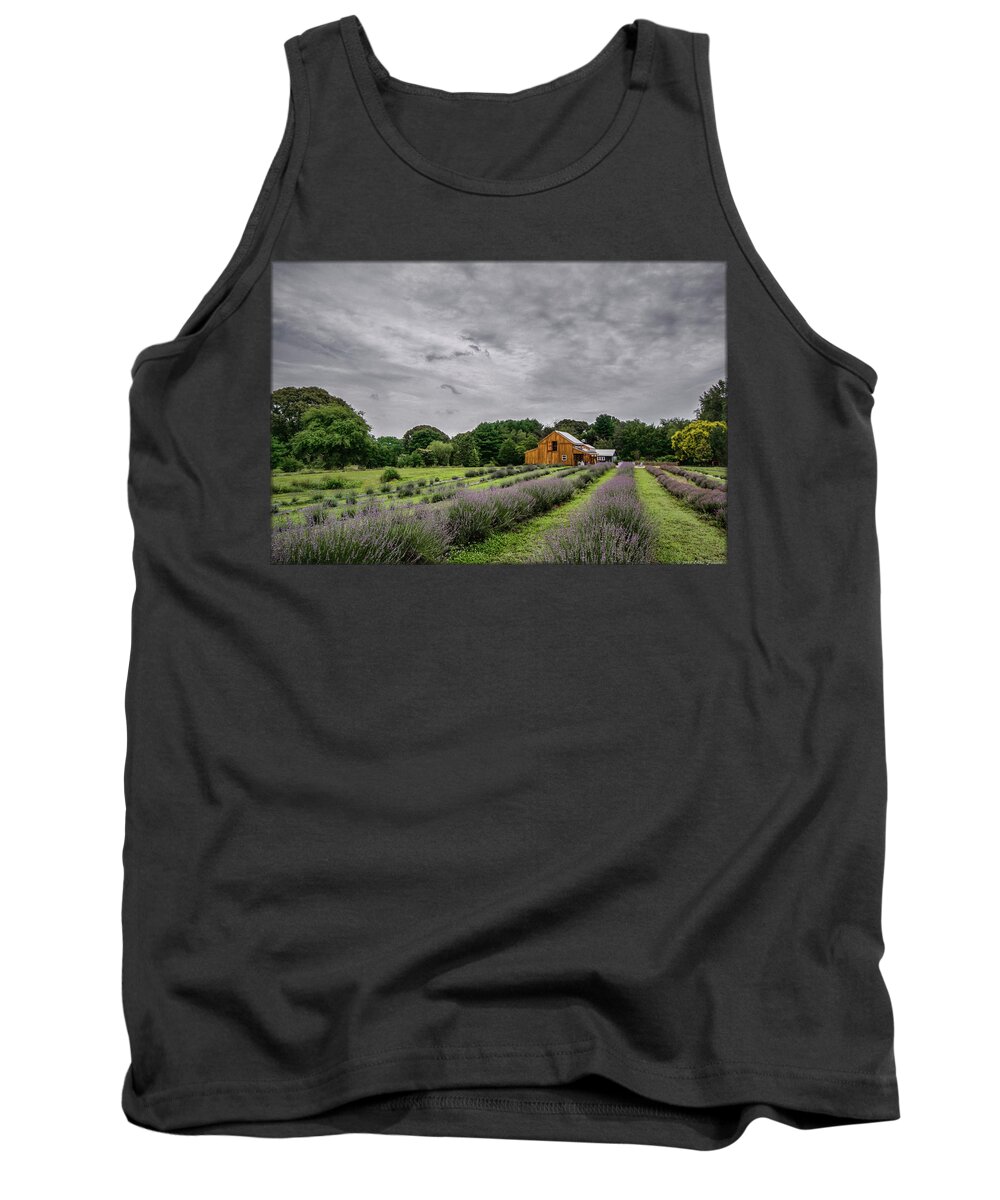 Maryland Tank Top featuring the photograph Lavender Fields #1 by Erika Fawcett