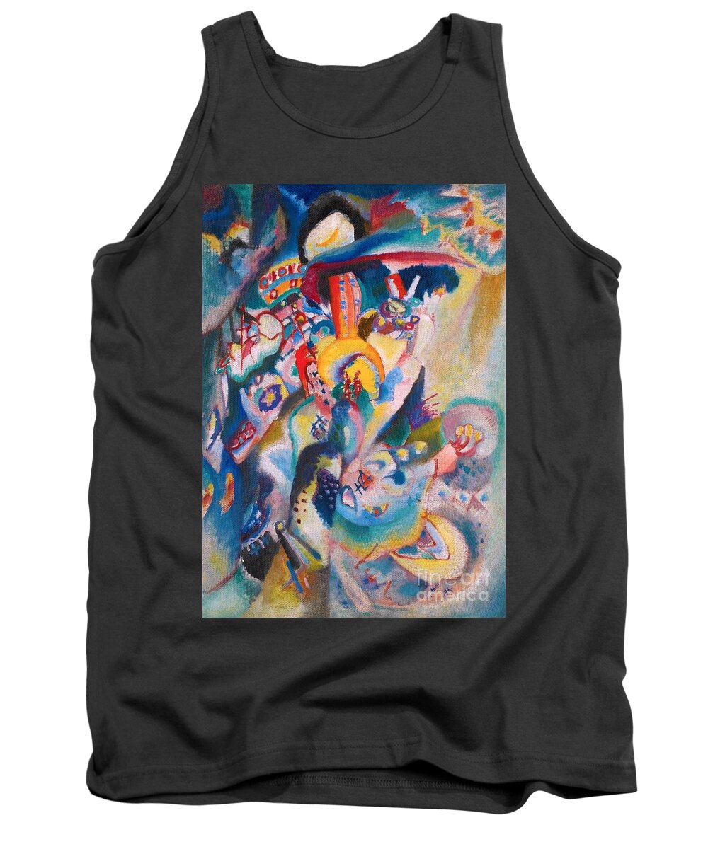 Moscow Ii Tank Top featuring the painting Moscow II 1916 #1 by Wassily Kandinsky