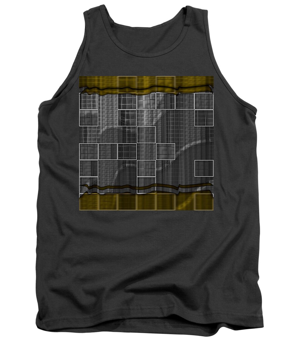 Abstract Tank Top featuring the digital art Pattern 33 #1 by Marko Sabotin