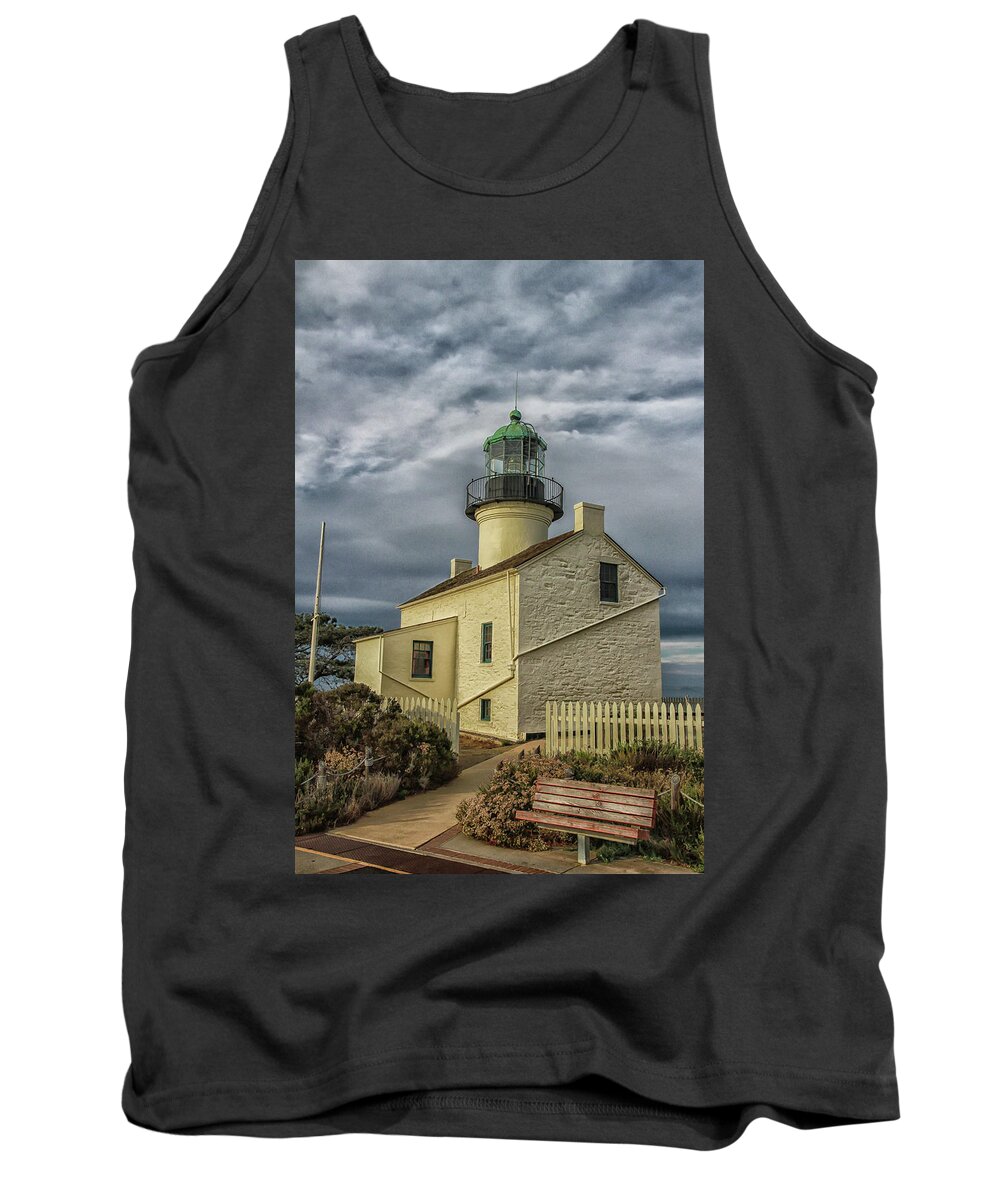 Point Loma Lighthouse Tank Top featuring the photograph Point Loma Lighthouse #1 by Robert Hebert