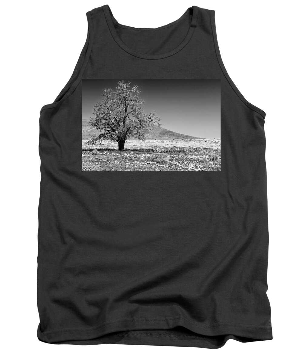 Black & White Tank Top featuring the photograph Standing Alone #1 by Sandra Bronstein