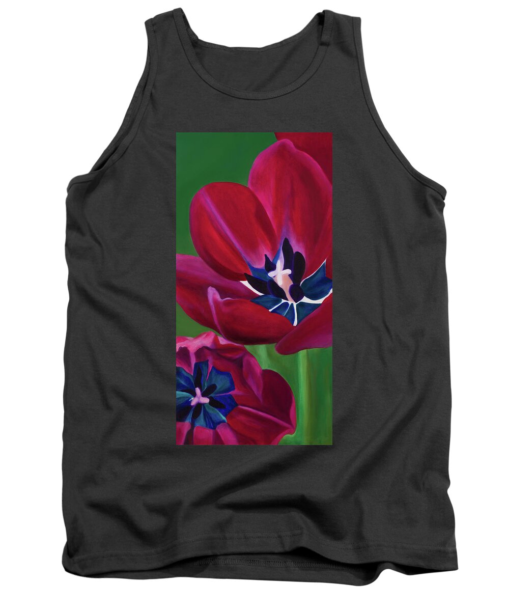 Art Tank Top featuring the painting Tulips by Tammy Pool