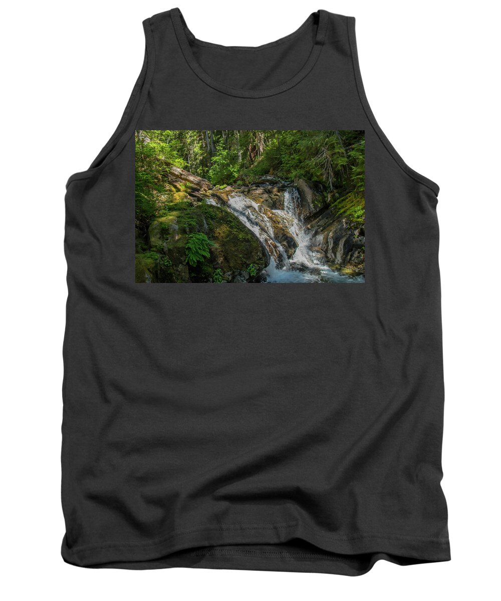 Mount Rainier National Park Tank Top featuring the photograph Watching the River Flow #2 by Doug Scrima