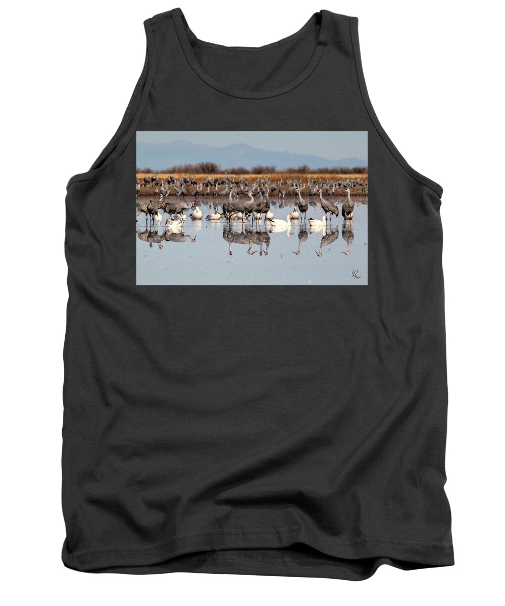 Arizona Tank Top featuring the photograph Whitewater Reflections #1 by Robert Harris