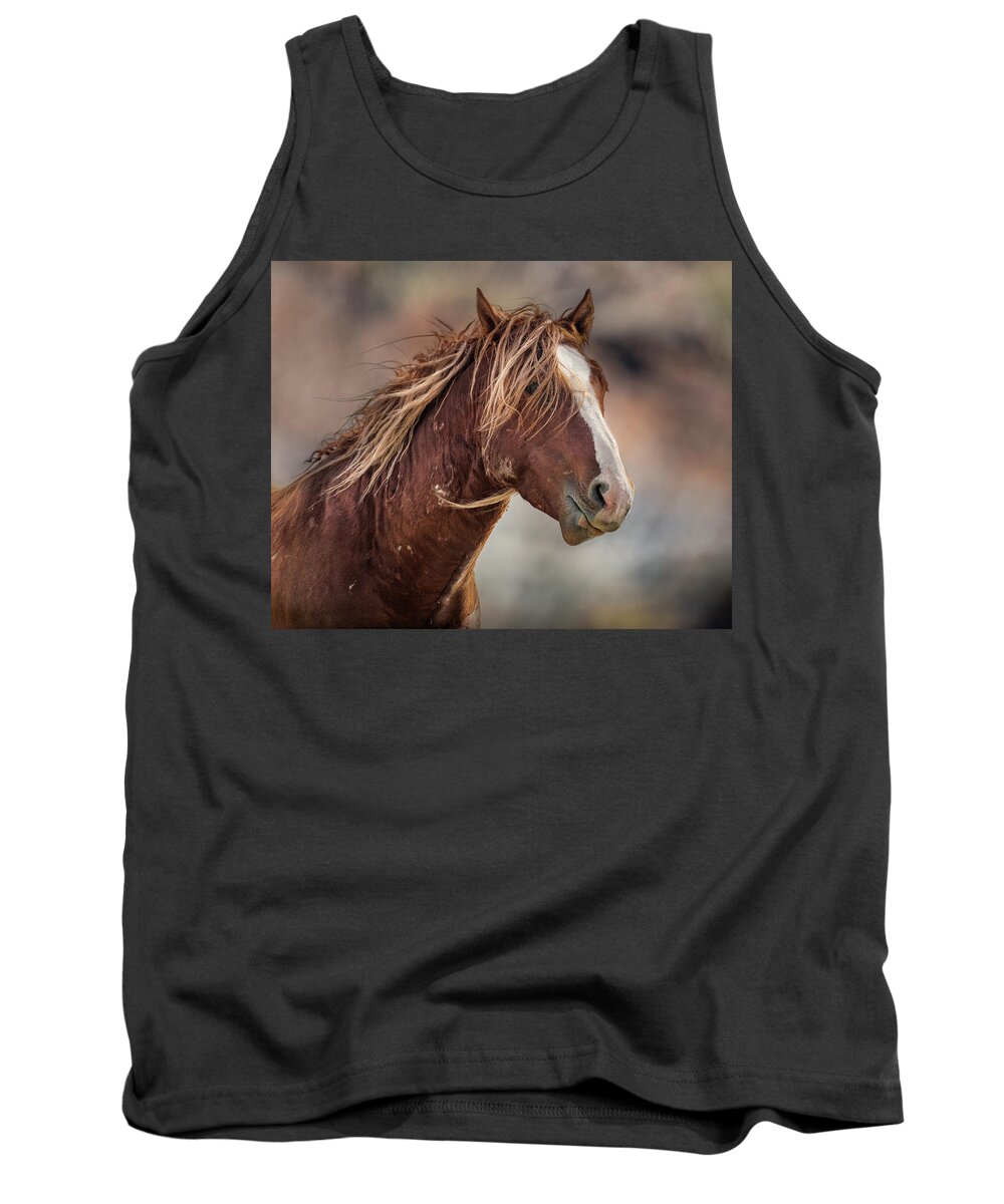 Wild Horses Tank Top featuring the photograph Wilder #1 by Mary Hone