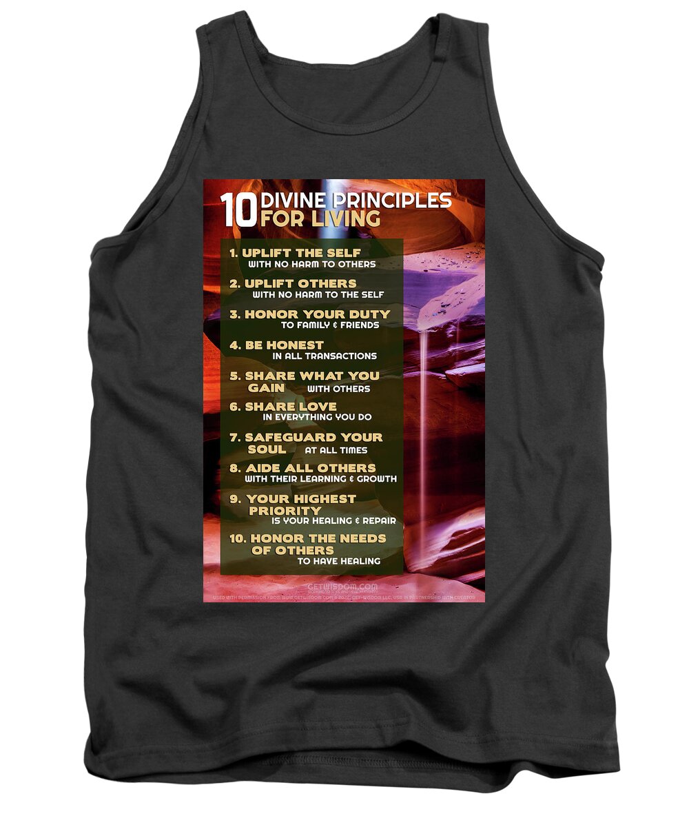 10 Divine Principles From God Tank Top featuring the photograph 10 Divine Principles_07 by Az Jackson