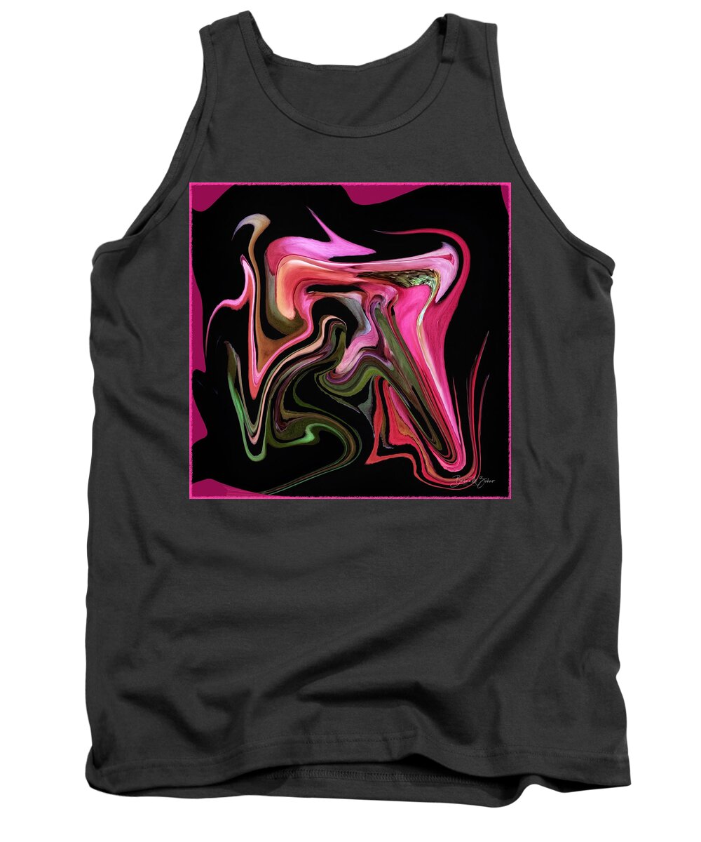 Abstract Tank Top featuring the photograph Abstract Colorplay - Series #3 #2 by Barbara Zahno