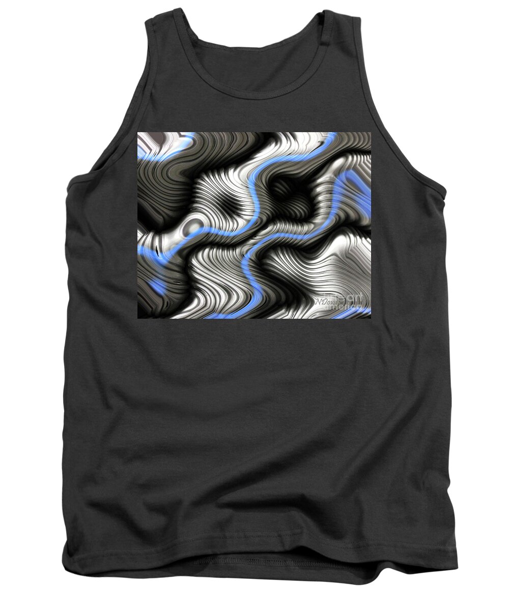 Corrugated Drain Pipe Tank Top featuring the photograph Corrugated Drain Pipe #2 by Natalie Dowty