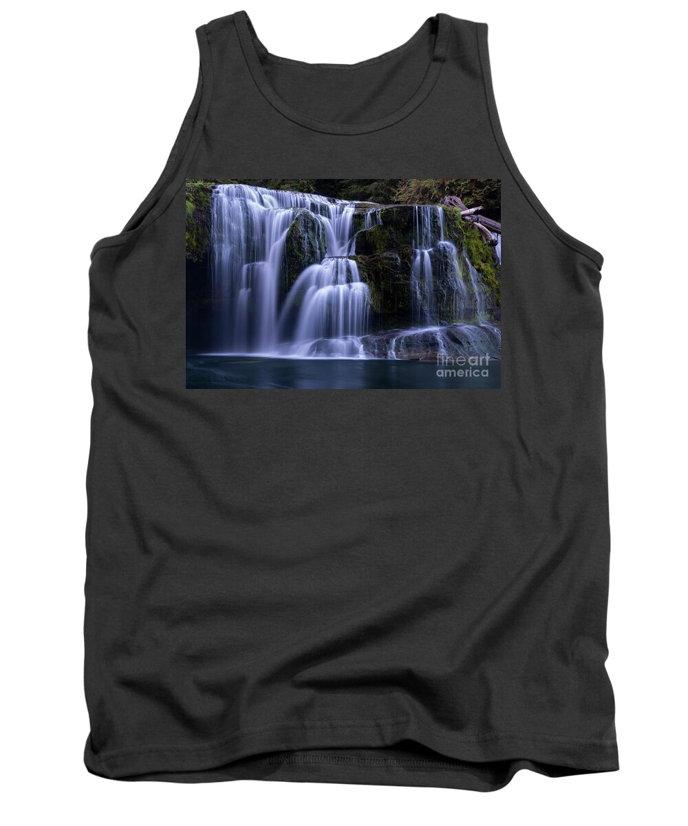 Waterfall Tank Top featuring the photograph Lewis River Falls #3 by Keith Kapple