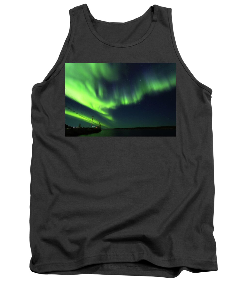 Northern Lights Tank Top featuring the photograph Northern Lights #3 by Shixing Wen