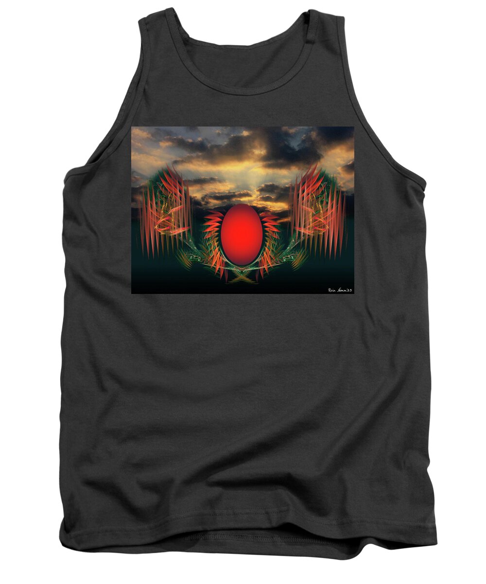  Tank Top featuring the digital art The Anticipation of Flight #3 by Rein Nomm