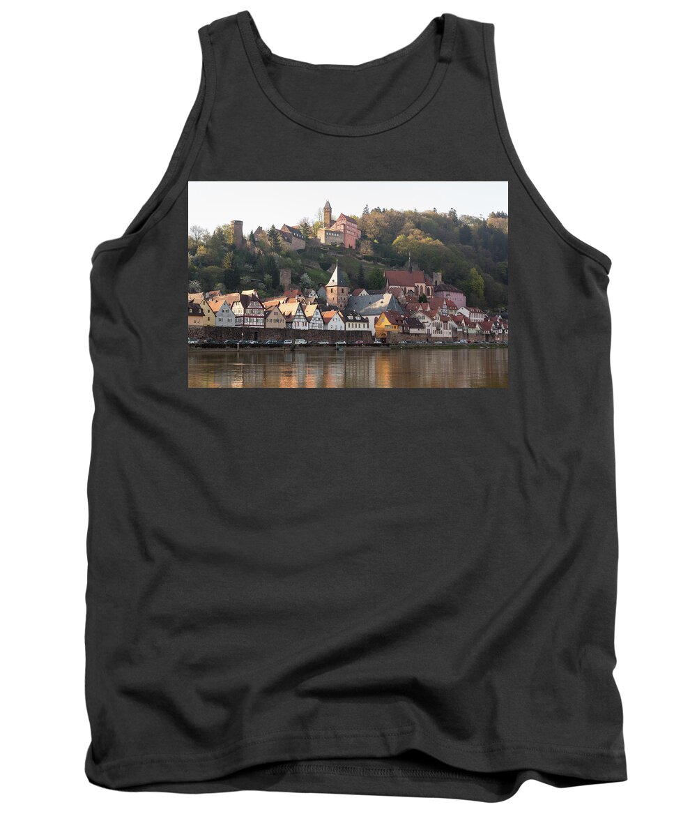Ancient Tank Top featuring the photograph Town of Hirschhorn Hesse Germany #7 by Steven Heap
