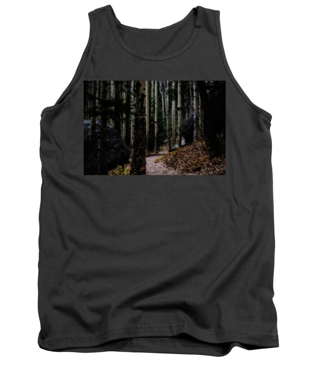 Co Tank Top featuring the photograph Aspens, on the Devils' Head Trail by Doug Wittrock