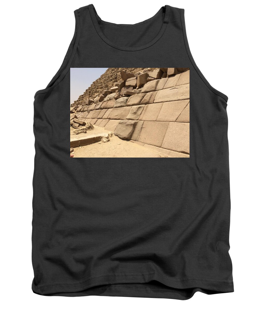 Giza Tank Top featuring the photograph Great Pyramids #9 by Trevor Grassi