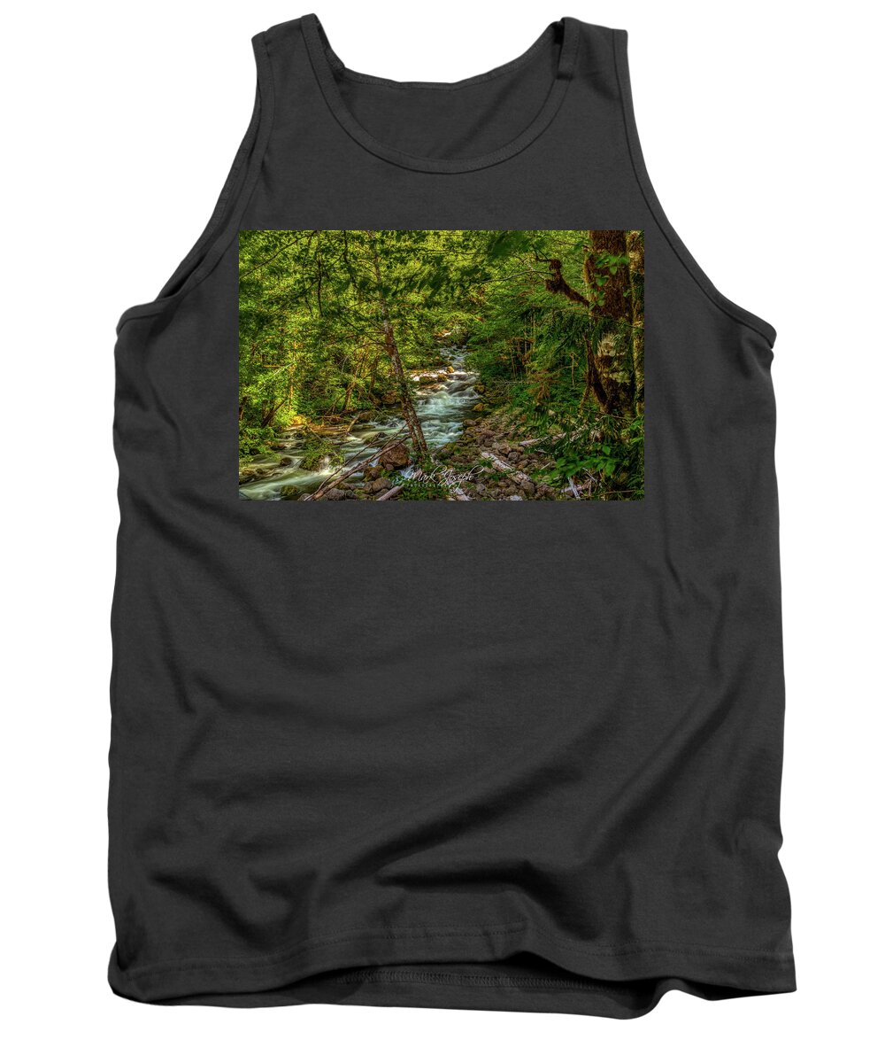 Water Tank Top featuring the photograph A Forest Stream by Mark Joseph