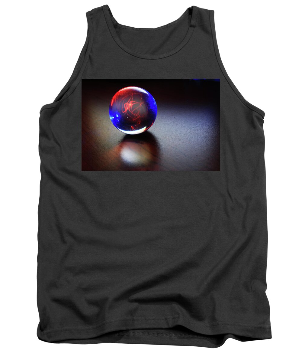 Magic Tank Top featuring the photograph A fortune teller's crystal ball by Maria Dimitrova