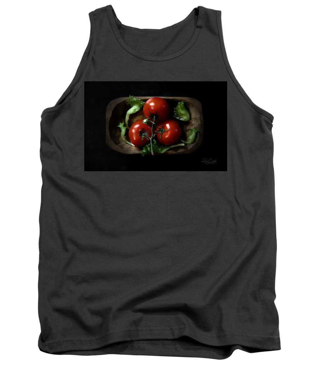 Tomato Tank Top featuring the photograph A Love Triangle by Rene Crystal