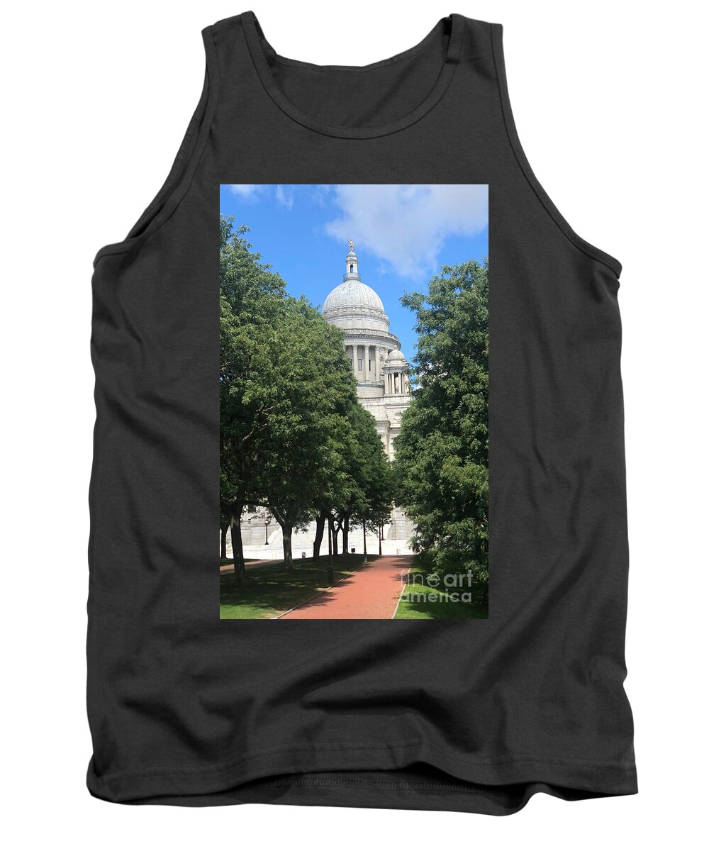 Rhode Island Tank Top featuring the photograph A Stately House by Frances Ferland