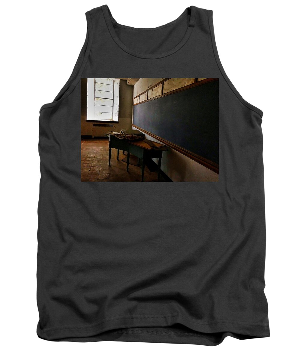  Tank Top featuring the photograph Abandoned Classroom by Stephen Dorton
